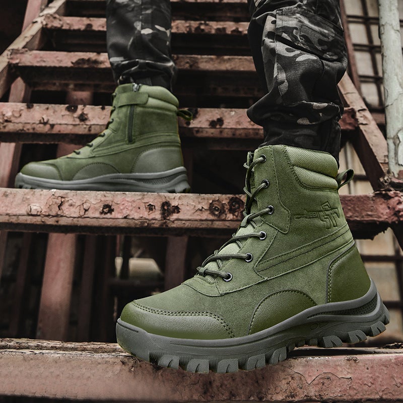 Military Boots, Special Forces Flight, Outdoor Combat, Non-Slip Tactical Boots, Training Shoes, Outdoor Desert Mountaineering High-Top Shoes - Image 3
